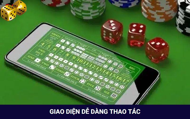 Giao diện thiết kế dễ dàng thao tác